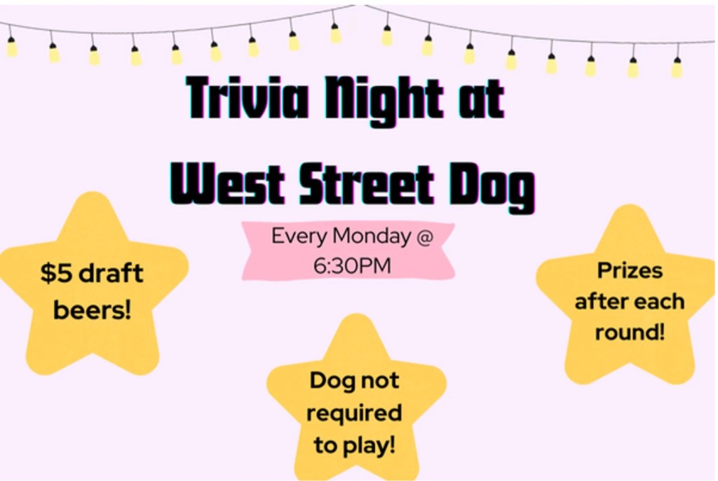 Trivia Night at West Street&nbsp;Dog