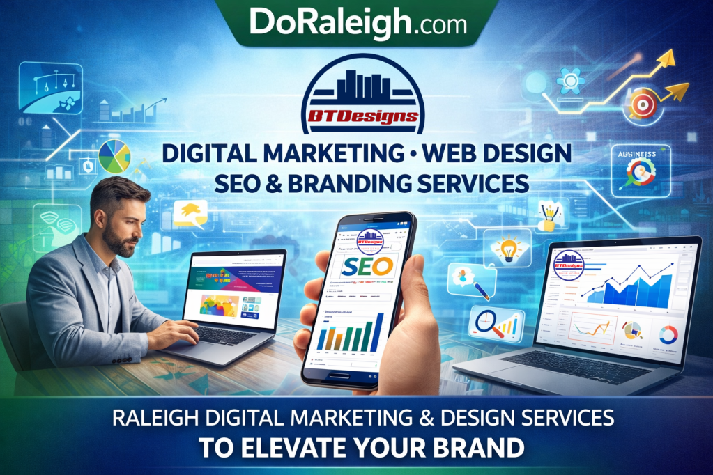 Introducing BTDesigns – Raleigh Digital Marketing, Web Design and Branding Services for Businesses Ready to&nbsp;Grow